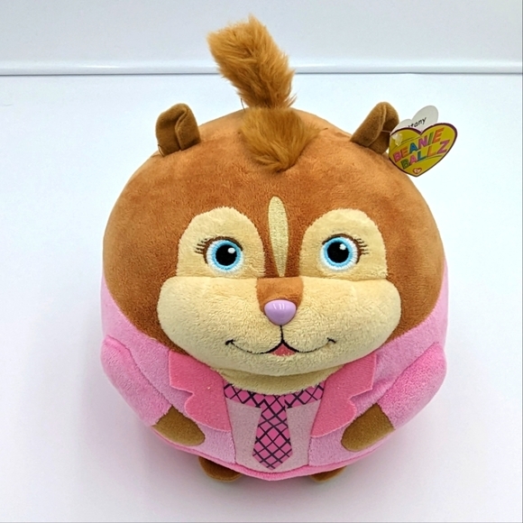 Ty Other - TY Beanie Ballz Alvin and the Chipmunks Brittany Ball 8" Plush Stuffed Animal